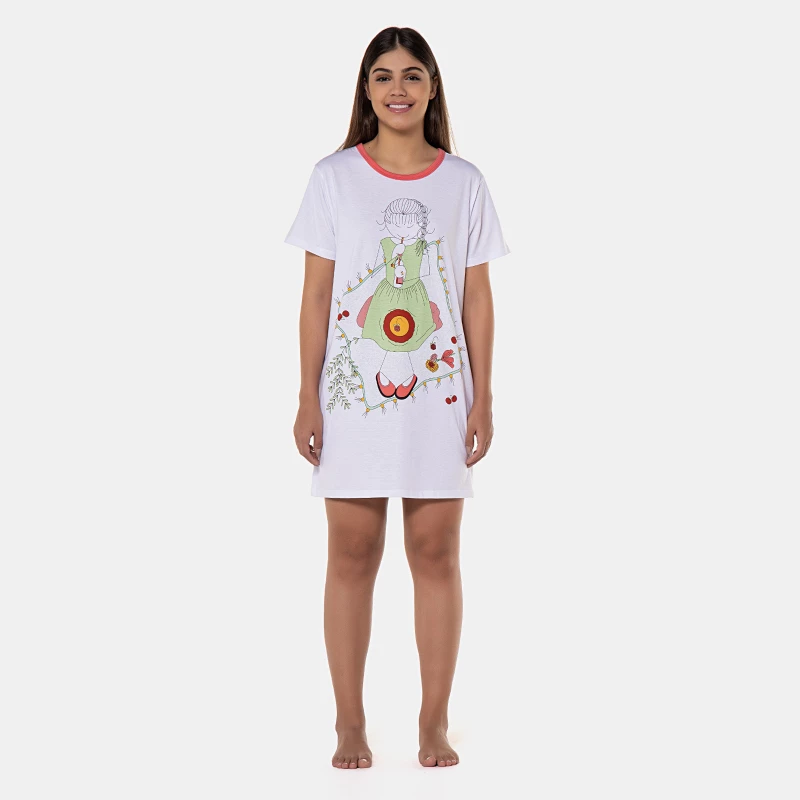 Camisão manga curta        