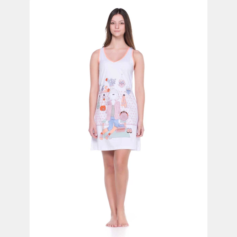 Camisola Feminino Adulto Regata Decote V