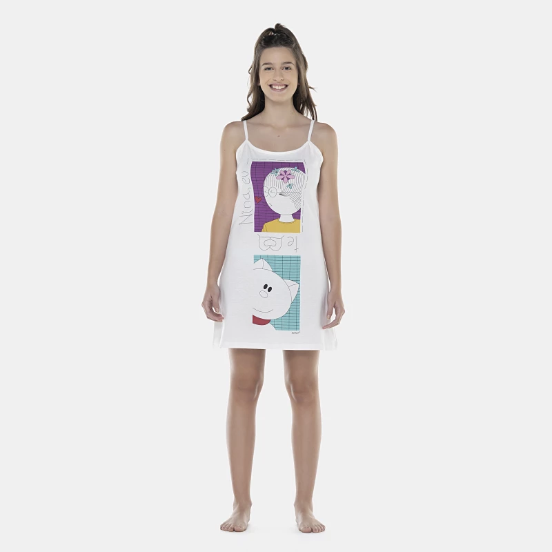 Camisola Feminina Adulto Alça