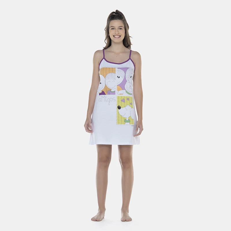 Camisola Feminina Adulto Alça