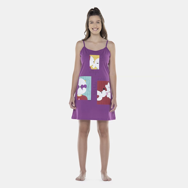 Camisola Feminina Adulto Alça