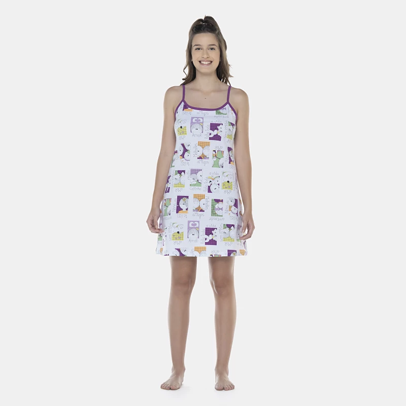 Camisola Feminina Adulto Alça