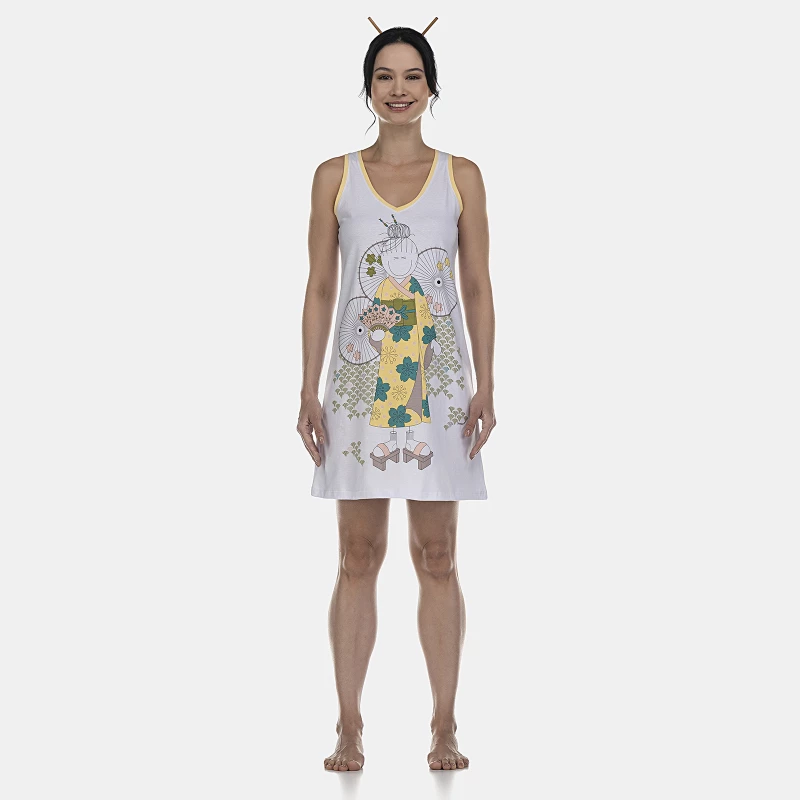 Camisola Feminina Adulto Regata Decote V