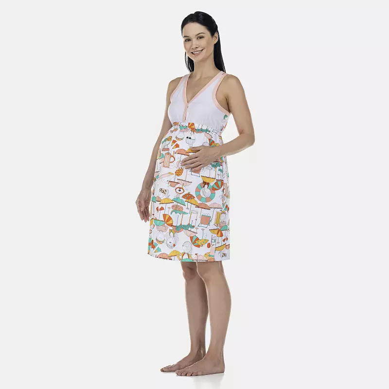 Camisola Feminina Gestante Regata Aberta