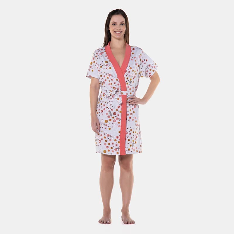 Robe Feminino manga curta Transpasse