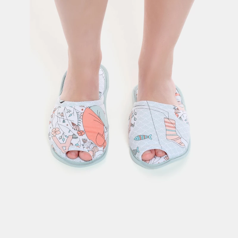 Pantufa com abertura adulto     