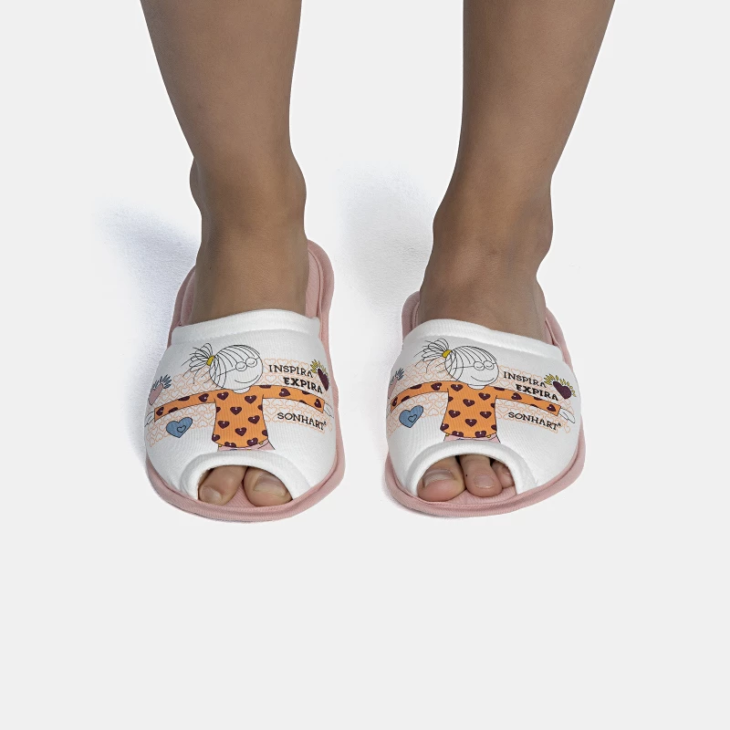 Pantufa Feminina Adulto Com Abertura 