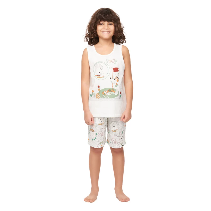Pijama regata e bermuda