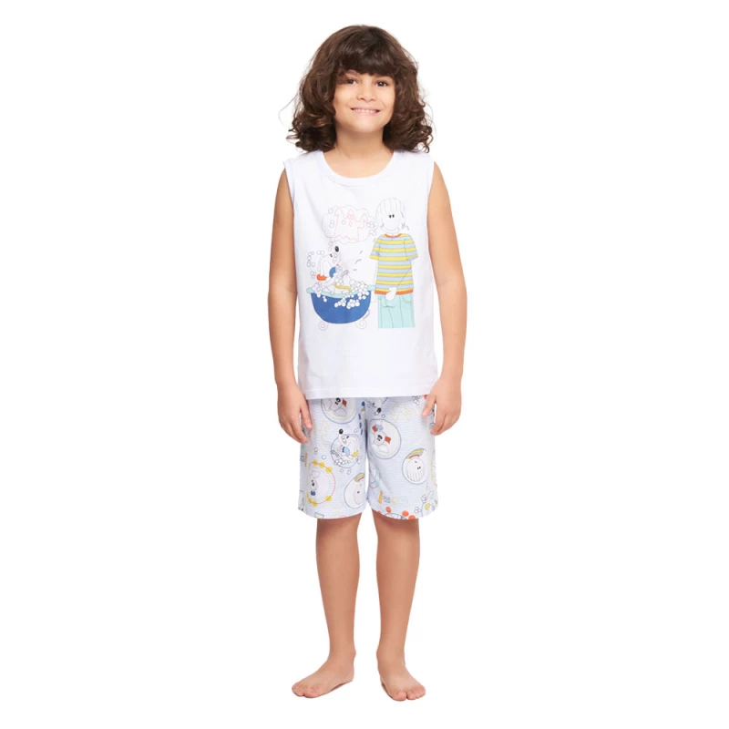 Pijama regata machão e bermuda