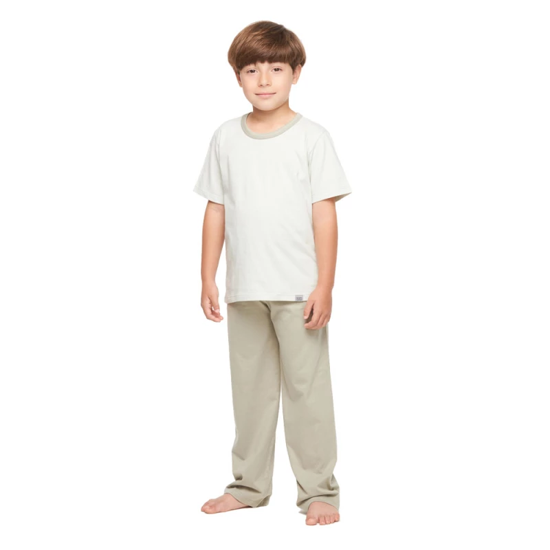 Pijama manga curta e calça