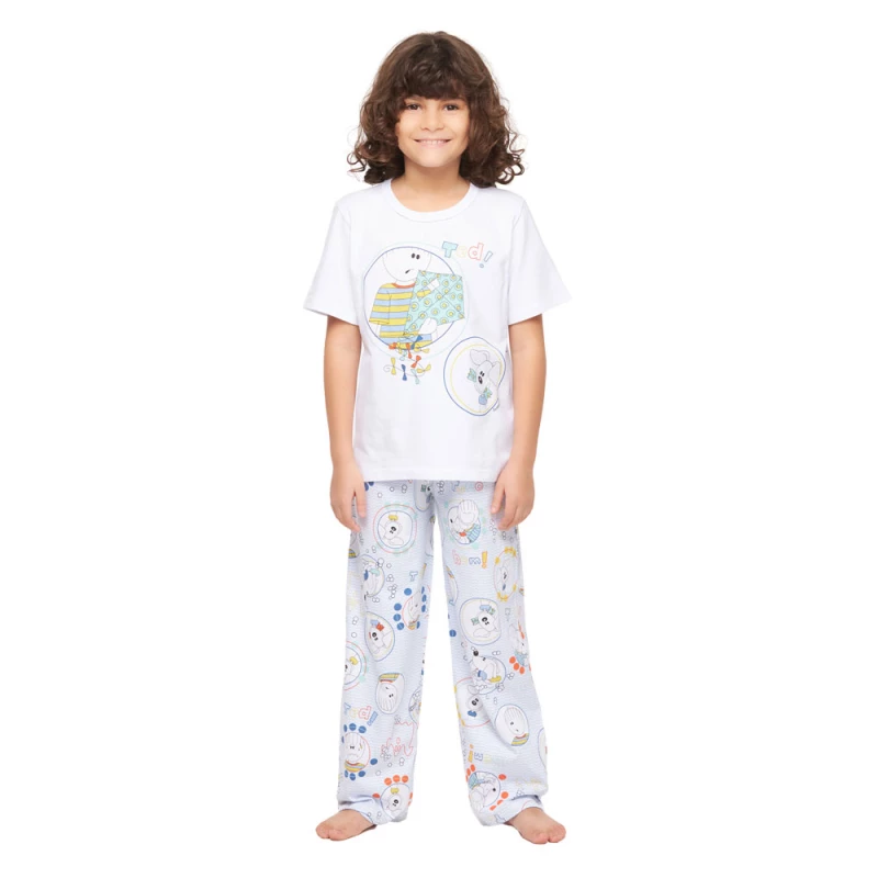 Conjunto Masculino Kids Manga Curta e Calça