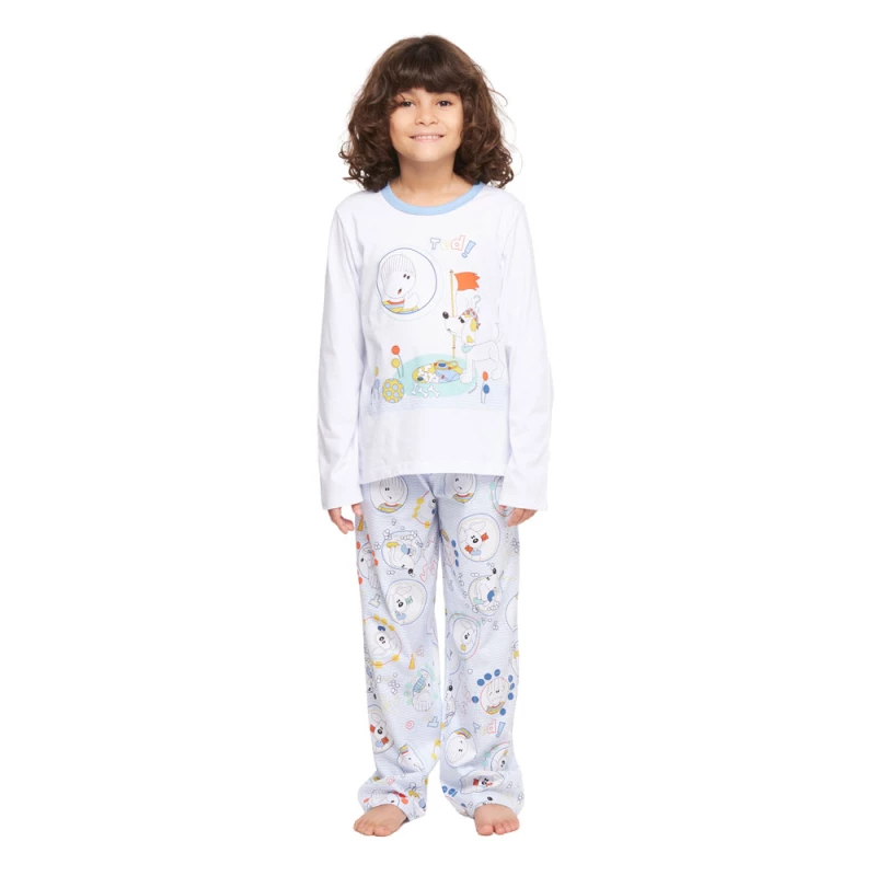 Conjunto Masculino Kids Manga Longa e Calça 