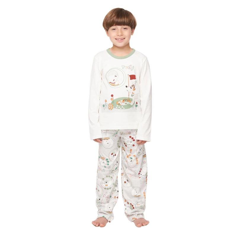 Pijama manga longa e calça