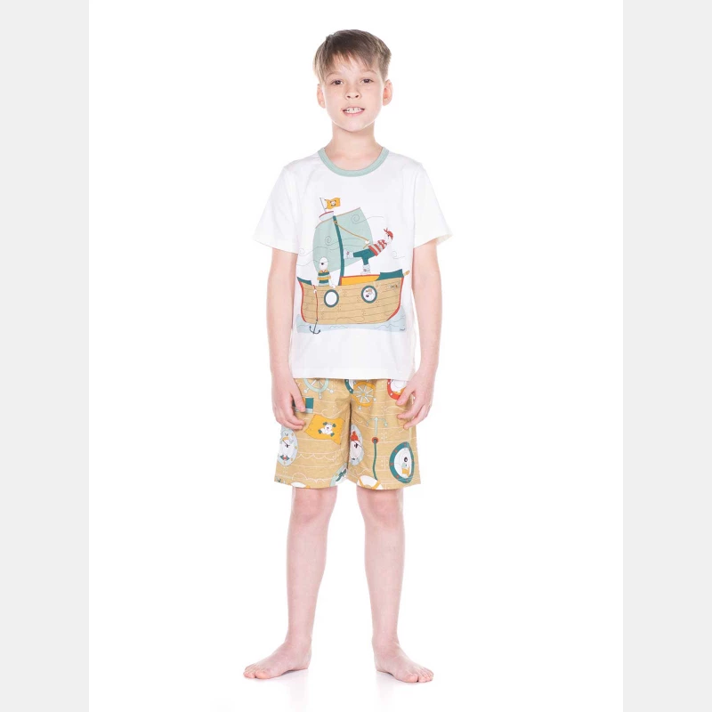PIJAMA MANGA CURTA E BERMUDA