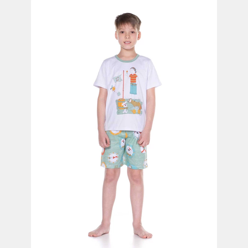 PIJAMA MANGA CURTA E BERMUDA
