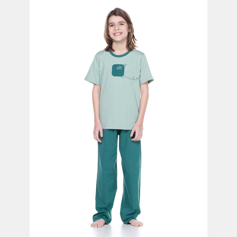 PIJAMA MANGA CURTA E CALÇA