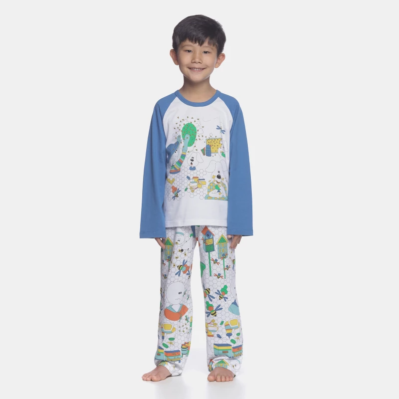 Conjunto Masculino Kids Manga Longa e Calça
