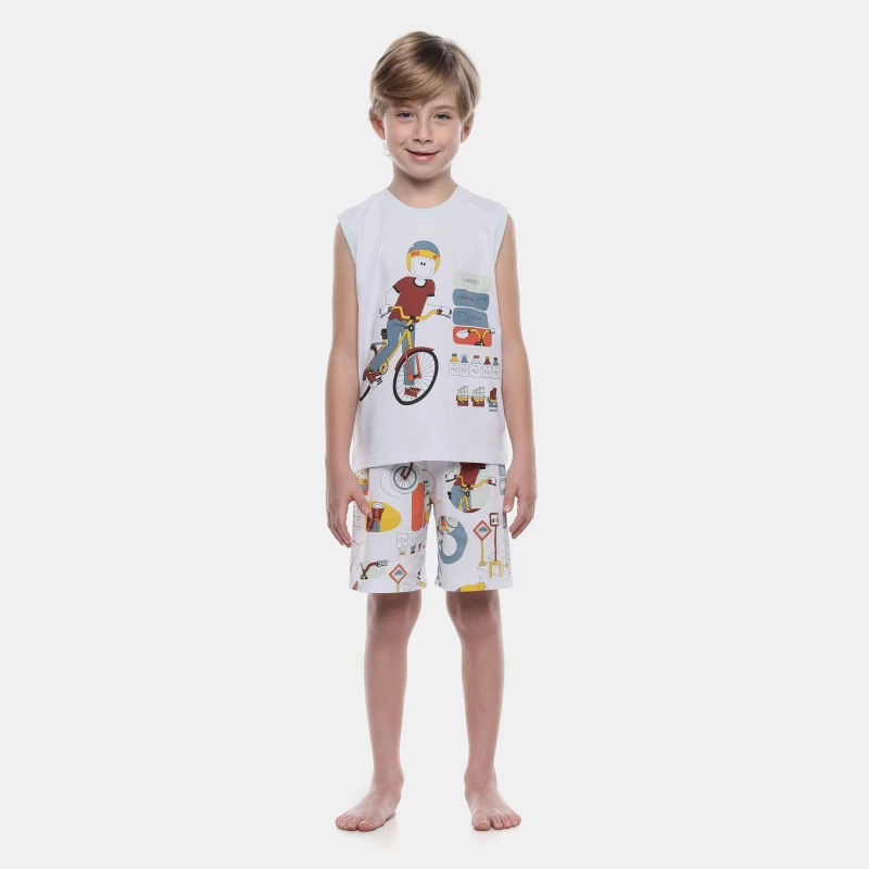 Pijama Regata Machão e Bermuda