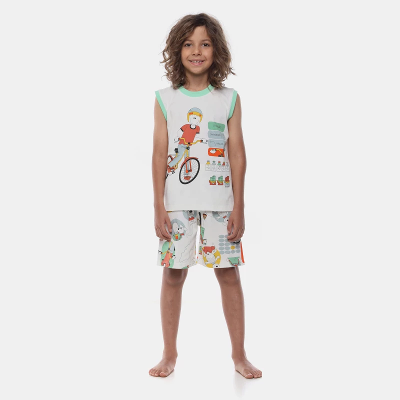 Pijama Regata Machão e Bermuda