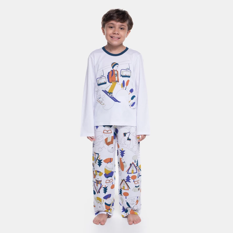 Pijama Manga Longa e Calça