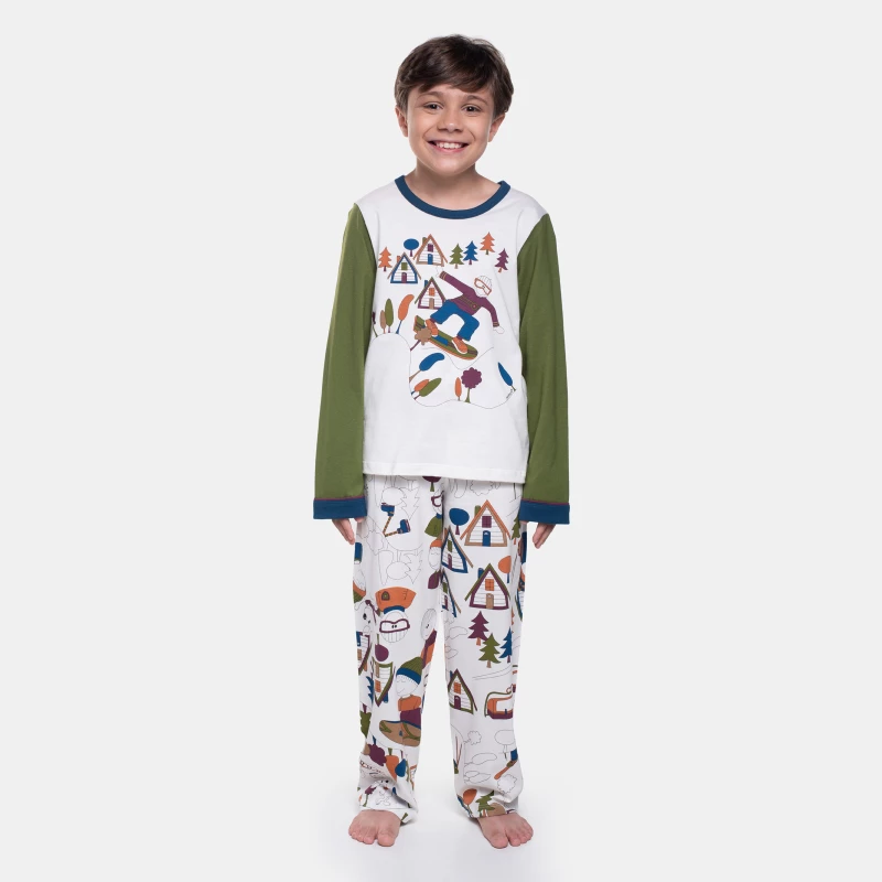 Pijama Manga Longa e Calça