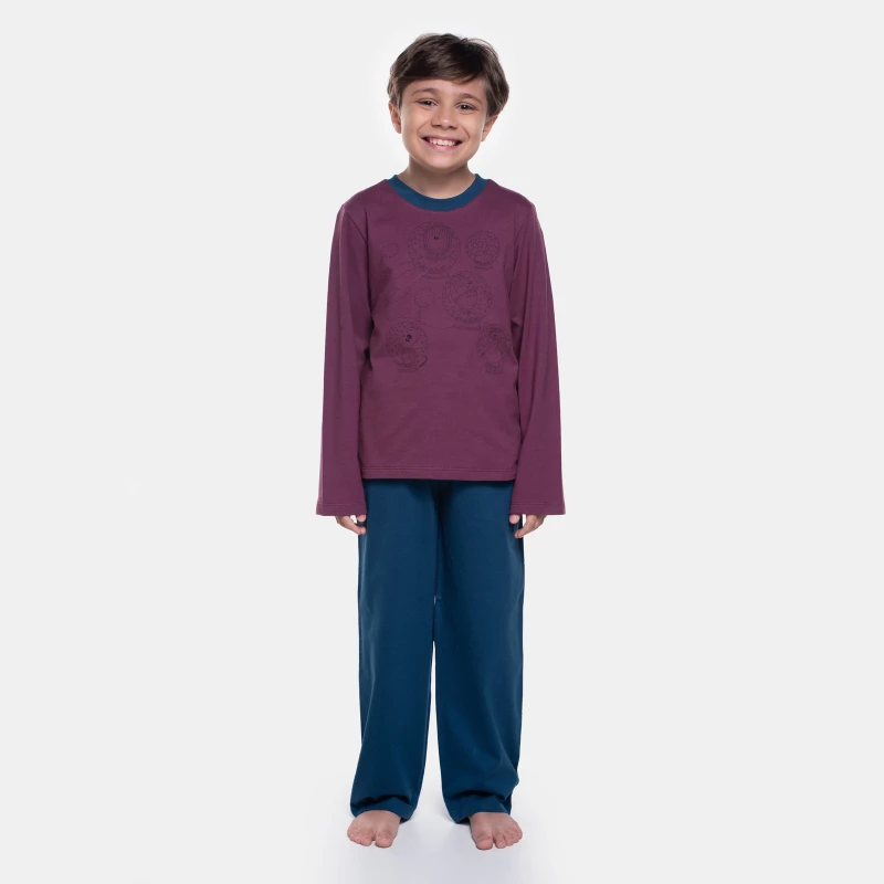 Pijama Manga Longa e Calça