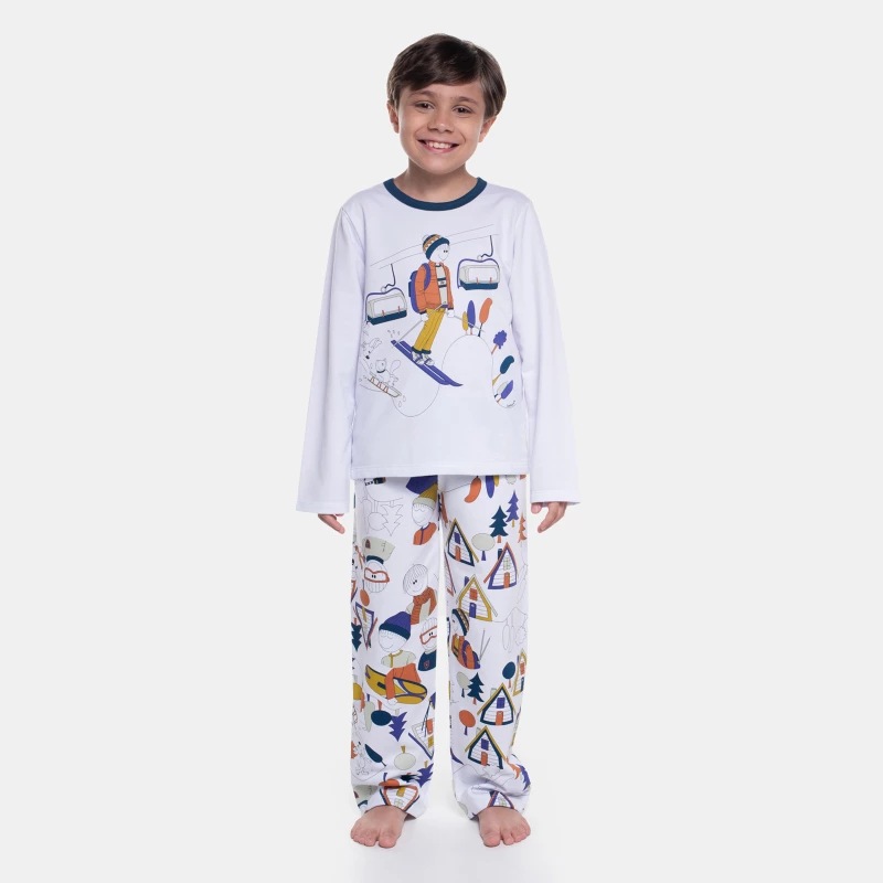 Pijama Manga Longa e Calça