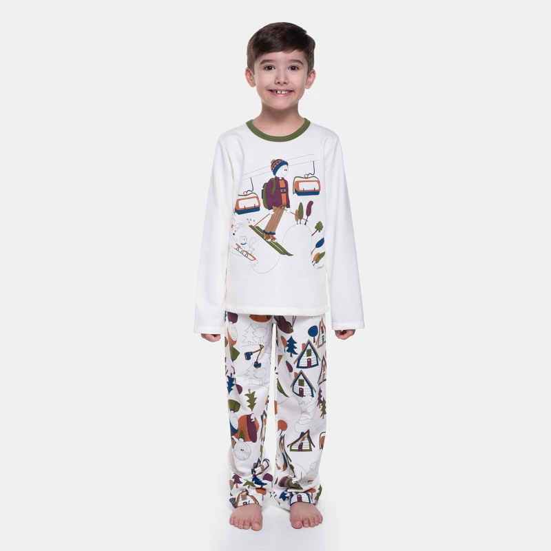 Pijama Manga Longa e Calça