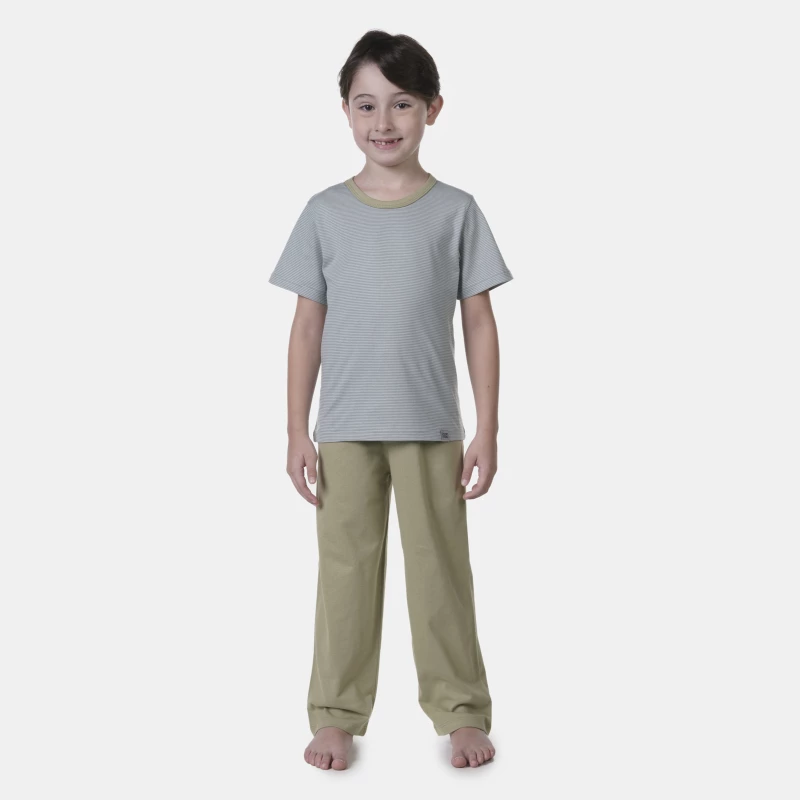 Pijama manga curta e calça       