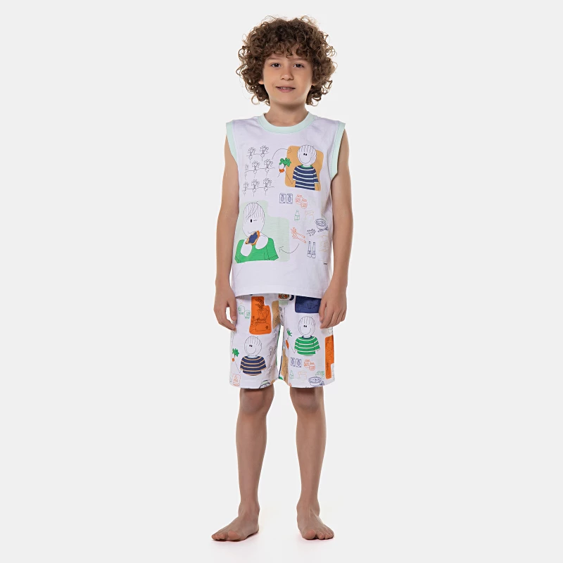 Pijama regata machão e bermuda 