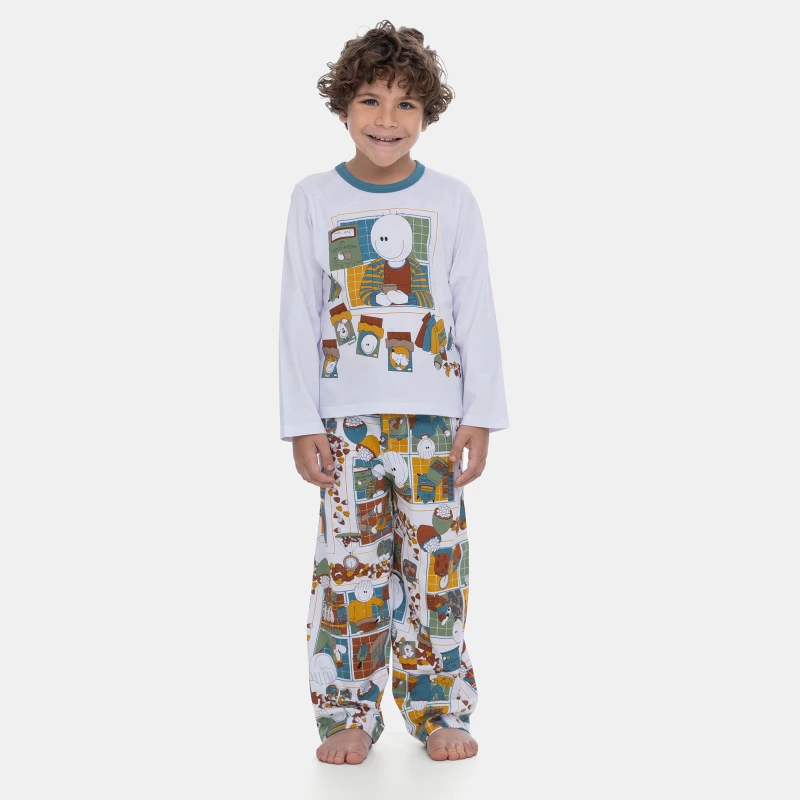 Pijama Manga Longa e Calça