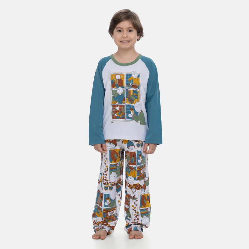Pijama Manga Longa e Calça