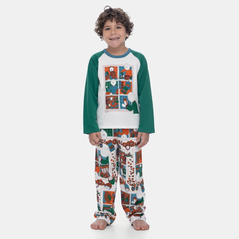 Pijama Manga Longa e Calça