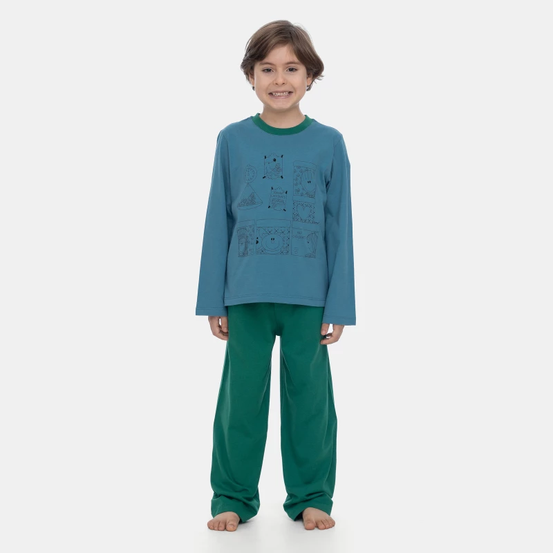Pijama Manga Longa e Calça
