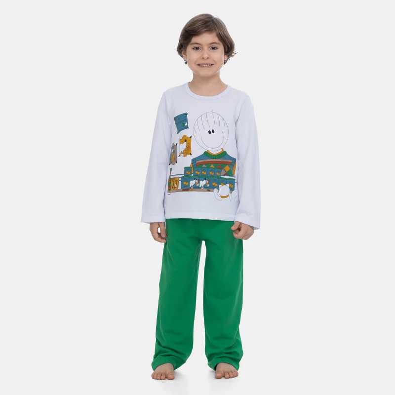 Pijama Manga Longa e Calça