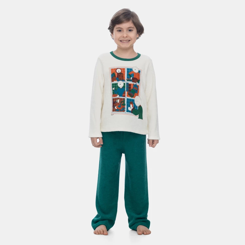 Pijama Manga Longa e Calça