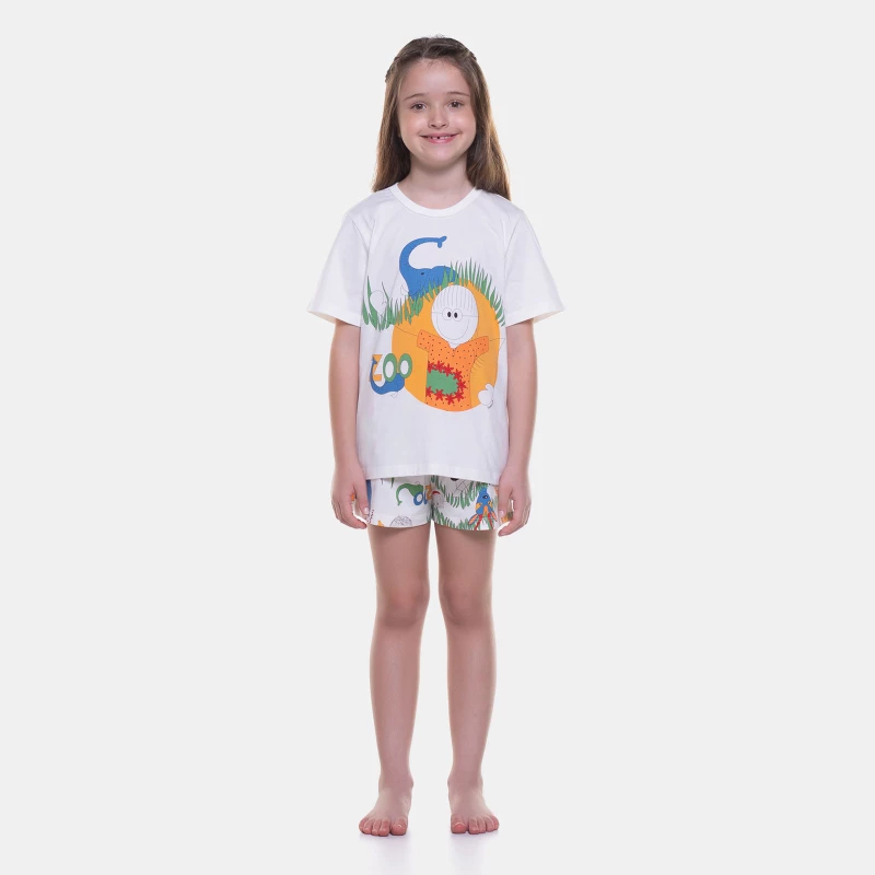 Pijama manga curta e short