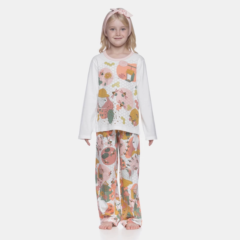 Pijama manga longa e calça