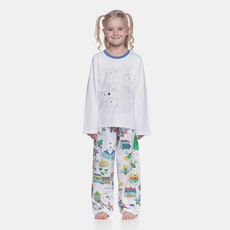 Pijama manga longa e calça