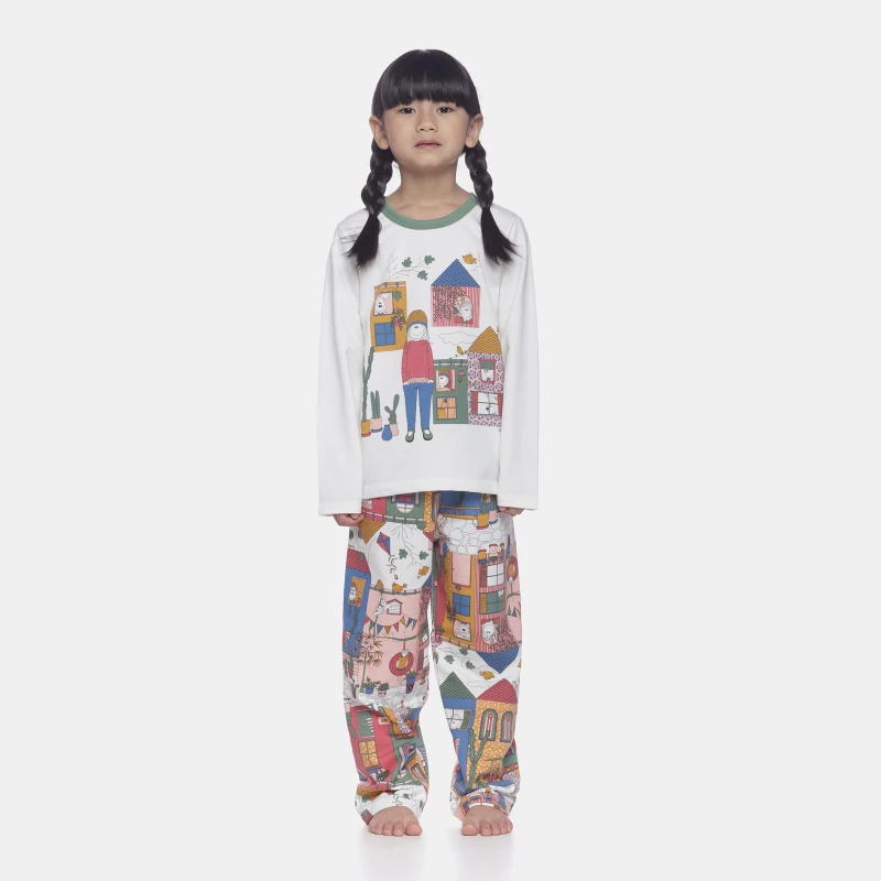 Pijama manga longa e calça   