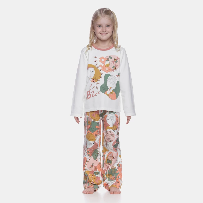 Pijama manga longa e calça
