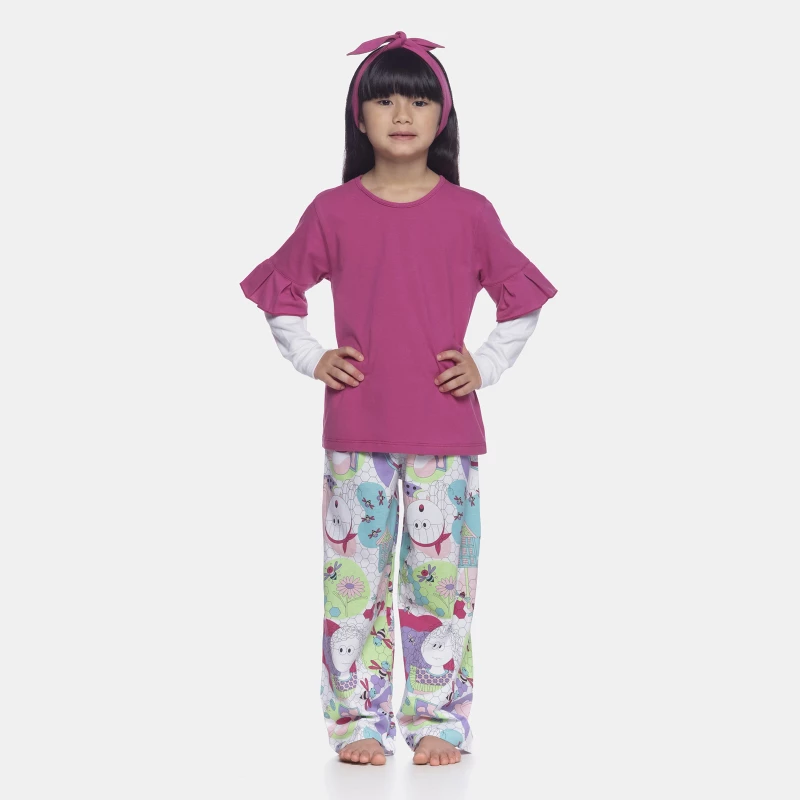 Homewear manga longa e calça