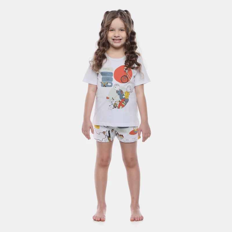 Pijama Manga Curta e Short  