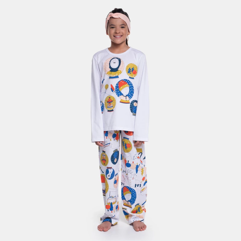 Pijama Manga Longa e Calça