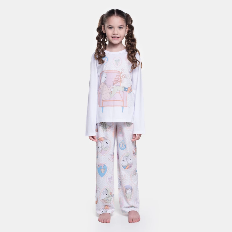 Pijama Manga Longa e Calça