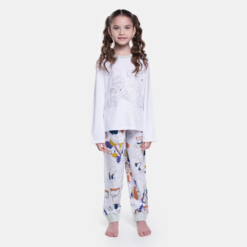 Pijama Manga Longa e Calça