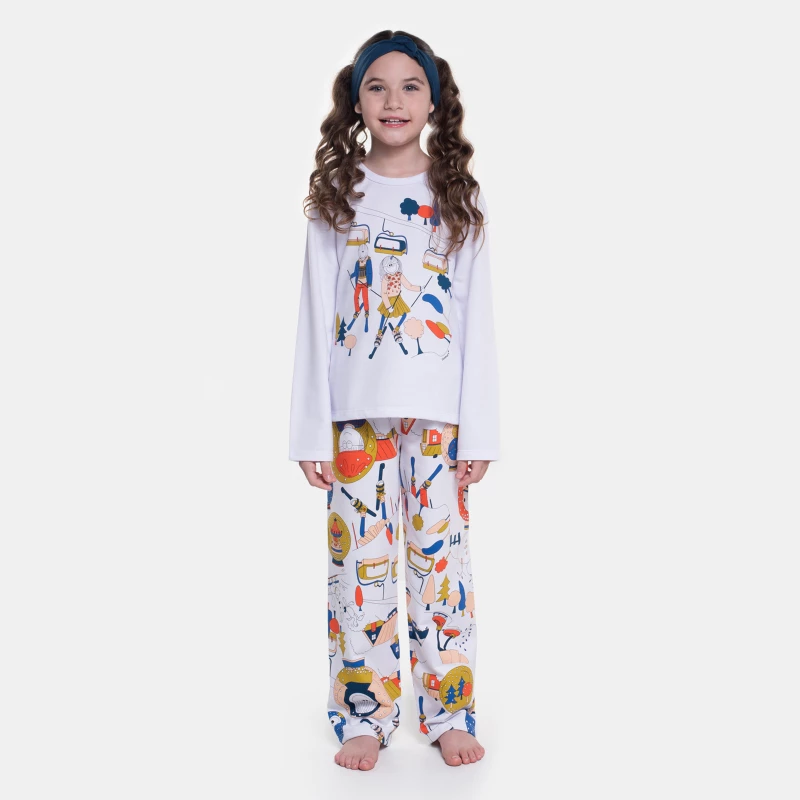 Pijama Manga Longa e Calça