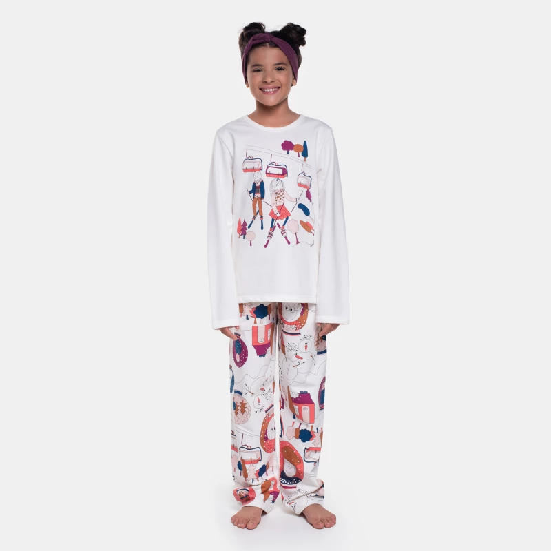 Pijama Manga Longa e Calça