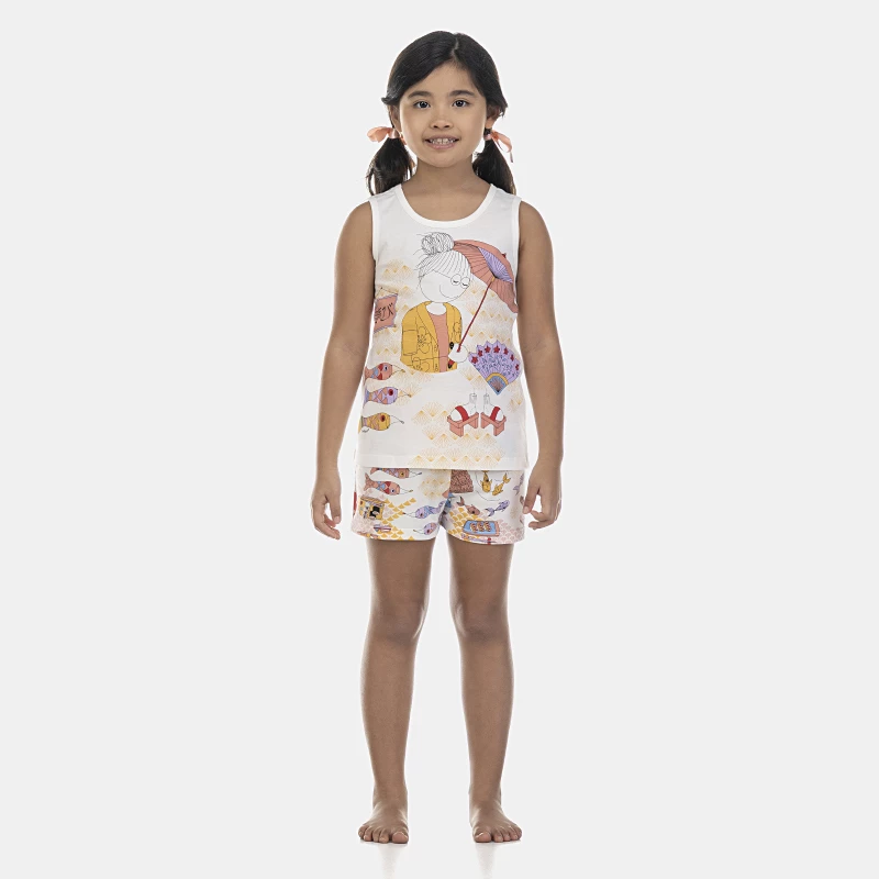 Pijama Feminino Kids Regata e Short