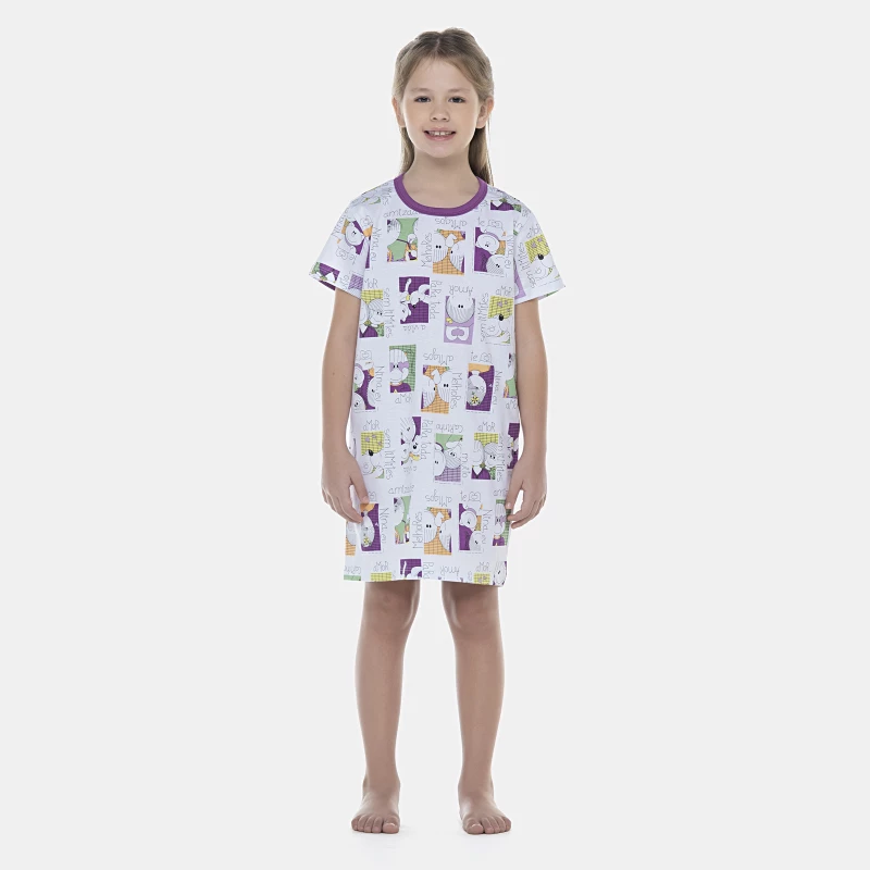 Camisão Feminino Kids Manga Curta